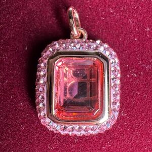 Hillberg & Berk Rose Pink Sparkle Pendant Charm